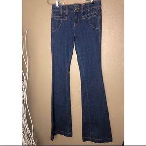 Free People Jeans / split pocket flare